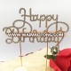 High quality Happy birthday rhinestone crystal cake topper